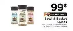 ShopRite Bowl & Basket Spices offer