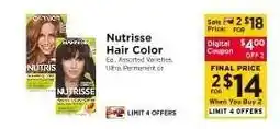 ShopRite Nutrisse Hair Color offer