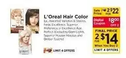ShopRite L'Oréal Hair Color offer