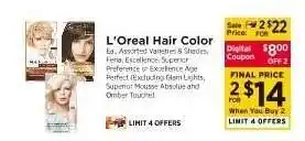ShopRite L'Oréal Hair Color offer