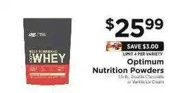 ShopRite Optimum Nutrition Powders offer