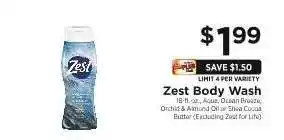 ShopRite Zest Body Wash offer