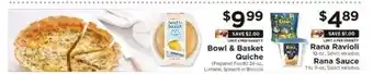 ShopRite Bowl & Basket Quiche offer