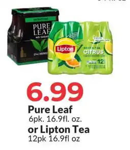 Hy-Vee Pure Leaf or Lipton Tea offer