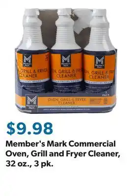 Sam's Club Member's Mark Commercial Oven, Grill and Fryer Cleaner, 32 oz., 3 pk offer