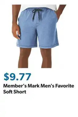 Sam's Club Member's Mark Men's Favorite Soft Short offer