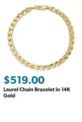 Sam's Club Laurel Chain Bracelet in 14K Gold offer