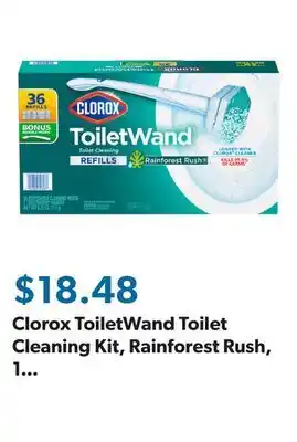 Sam's Club Clorox ToiletWand Toilet Cleaning Kit, Rainforest Rush, 1 ToiletWand Handle + 36 Refills offer