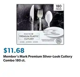 Sam's Club Member's Mark Premium Silver-Look Cutlery Combo 180 ct offer