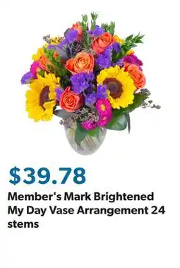 Sam's Club Member's Mark Brightened My Day Vase Arrangement 24 stems offer
