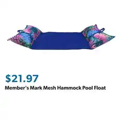 Sam's Club Member's Mark Mesh Hammock Pool Float offer