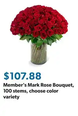 Sam's Club Member's Mark Rose Bouquet, 100 stems, choose color variety offer