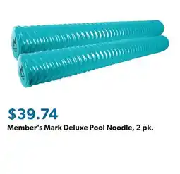 Sam's Club Member's Mark Deluxe Pool Noodle, 2 pk offer