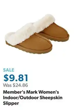Sam's Club Member's Mark Women's Indoor/Outdoor Sheepskin Slipper offer