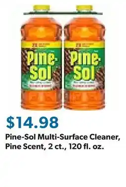 Sam's Club Pine-Sol Multi-Surface Cleaner, Pine Scent, 2 ct., 120 fl. oz offer