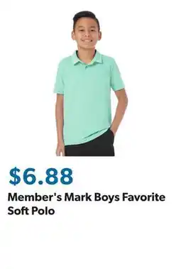 Sam's Club Member's Mark Boys Favorite Soft Polo offer