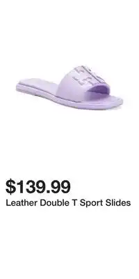 TJ Maxx Leather Double T Sport Slides offer