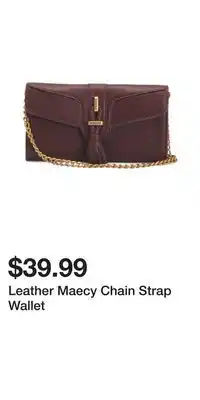 TJ Maxx Leather Maecy Chain Strap Wallet offer
