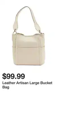 TJ Maxx Leather Artisan Large Bucket Bag offer