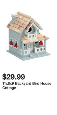 TJ Maxx 11x8x9 Backyard Bird House Cottage offer