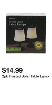TJ Maxx 2pk Frosted Solar Table Lamp offer