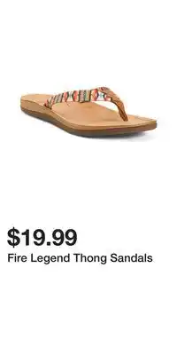 TJ Maxx Fire Legend Thong Sandals offer