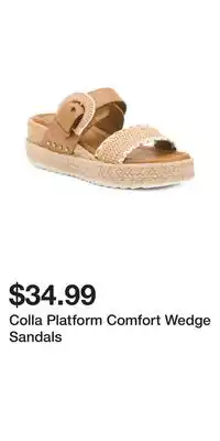 TJ Maxx Colla Platform Comfort Wedge Sandals offer