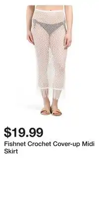 TJ Maxx Fishnet Crochet Cover-up Midi Skirt offer