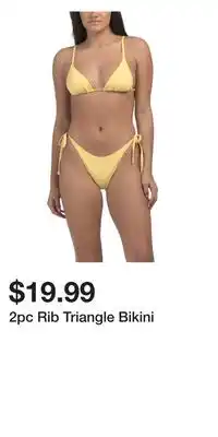 TJ Maxx 2pc Rib Triangle Bikini offer