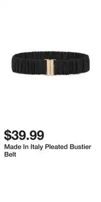 TJ Maxx Made In Italy Pleated Bustier Belt offer