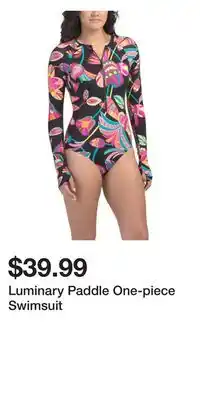 TJ Maxx Luminary Paddle One-piece Swimsuit offer