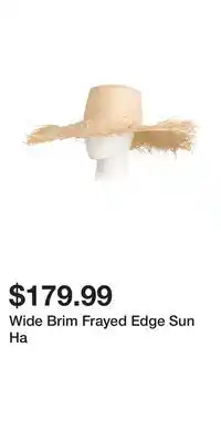 TJ Maxx Wide Brim Frayed Edge Sun Ha offer