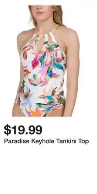 TJ Maxx Paradise Keyhole Tankini Top offer