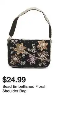 TJ Maxx Bead Embellished Floral Shoulder Bag offer