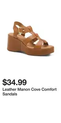 TJ Maxx Leather Manon Cove Comfort Sandals offer