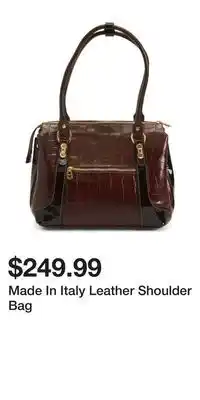 TJ Maxx Made In Italy Leather Shoulder Bag offer