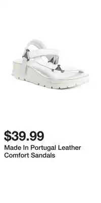 TJ Maxx Made In Portugal Leather Comfort Sandals offer