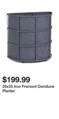 TJ Maxx 25x25 Iron Fremont Demilune Planter offer