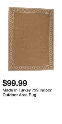TJ Maxx Made In Turkey 7x9 Indoor Outdoor Area Rug offer