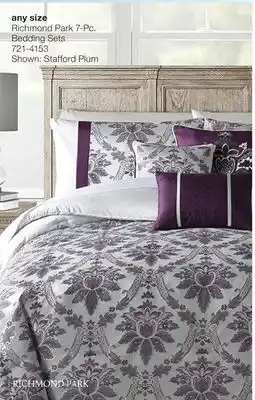 JC Penney Richmond Park Stafford Plum 7-Pc. Bedding Sets offer