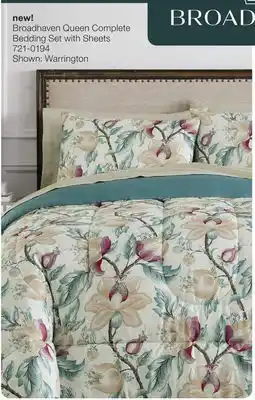 JC Penney Broadhaven Warrington Queen Complete Bedding Set with Sheets offer