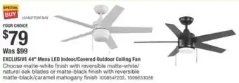 The Home Depot Mena led indoor/covered outdoor ceiling fan offer