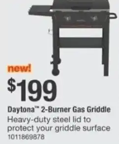 The Home Depot Daytona 2-burner gas griddle offer