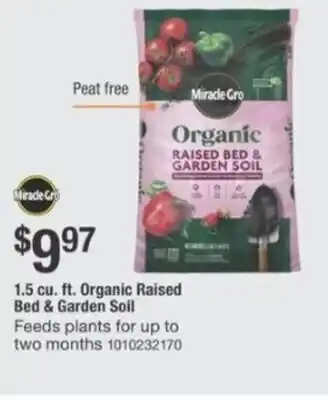 The Home Depot Organic raised bed & garden soil offer