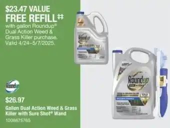 The Home Depot Gallon dual action weed & grass killer with sure shot wand offer