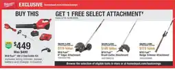 The Home Depot Milwaukee M18 Fuel 18V 2-Tool 8.0Ah Kit offer