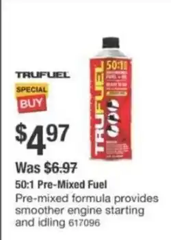 The Home Depot Trufuel 50:1 Pre-Mixed Fuel offer