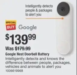 The Home Depot Google nest doorbell battery offer