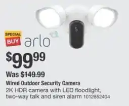 The Home Depot Arlo wired outdoor security camera offer