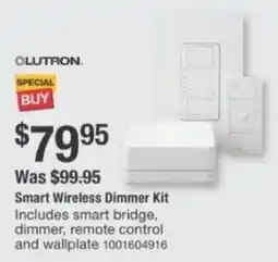 The Home Depot Lutron smart wireless dimmer kit offer